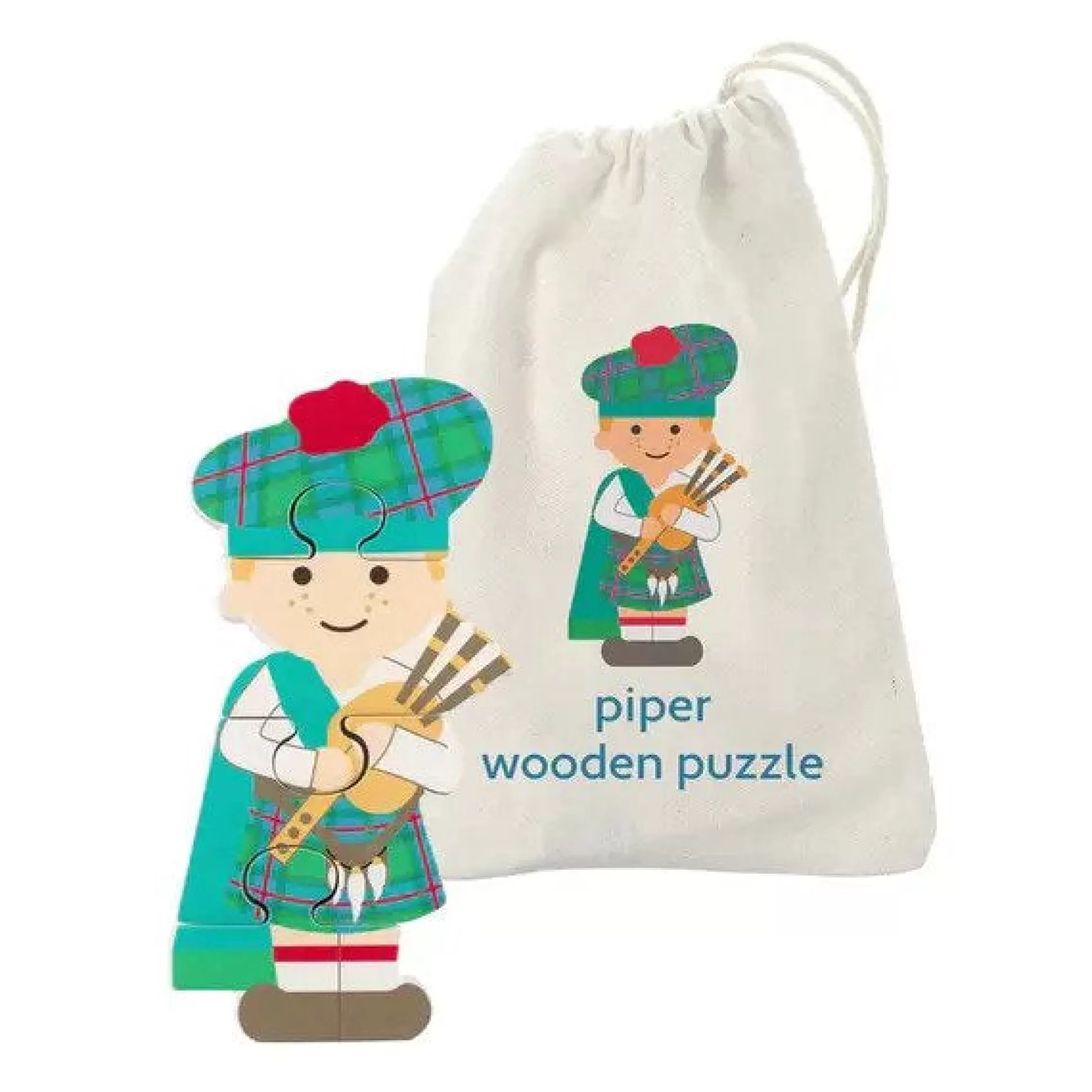 Orange Tree Toys Bagpiper Mini Wooden Puzzle Sale