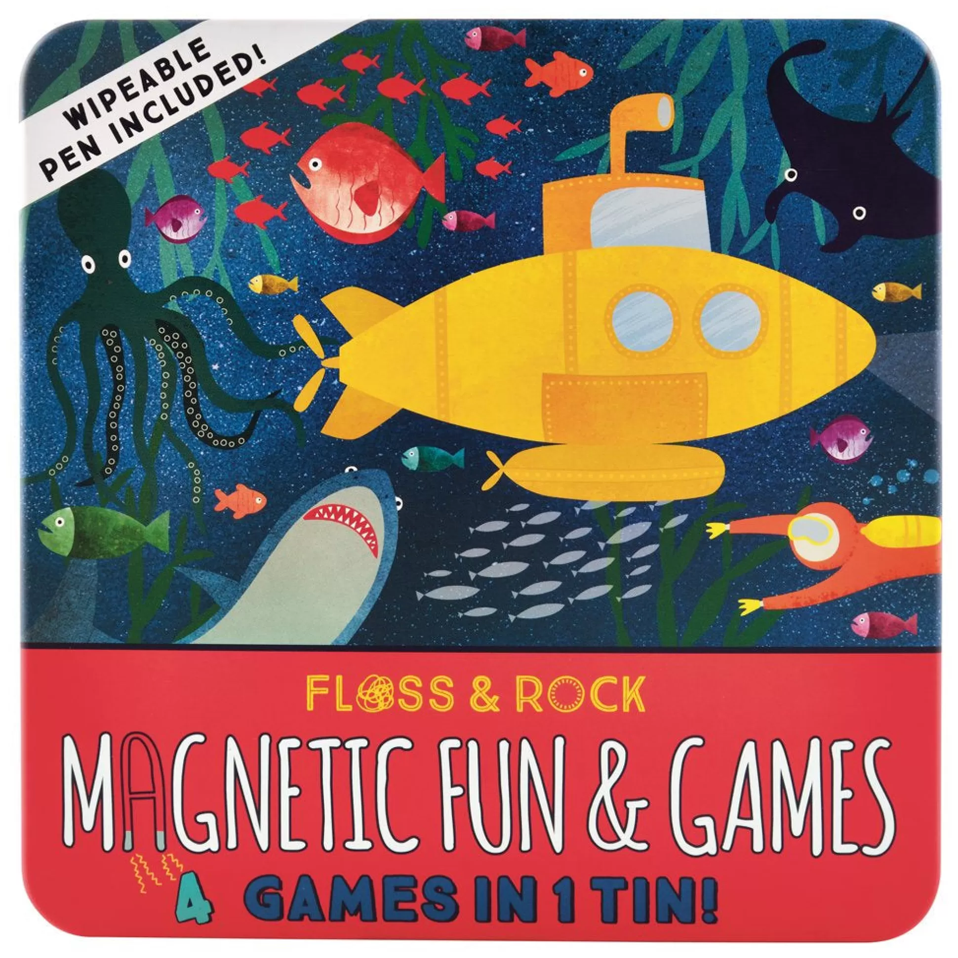 Floss & Rock Deep Sea Magnetic Games Tin Best