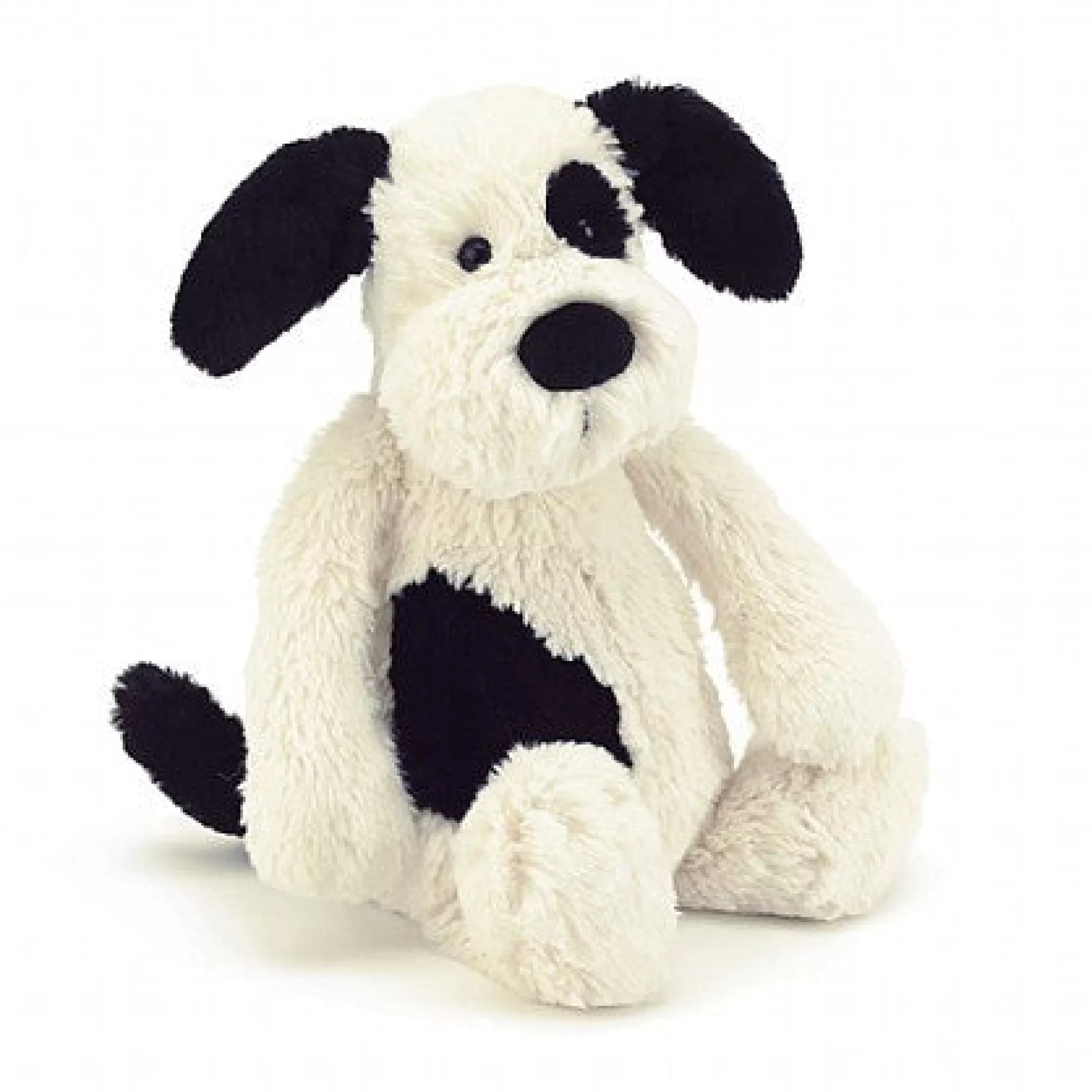 Jellycat Bashful Black And Cream Puppy Small Clearance