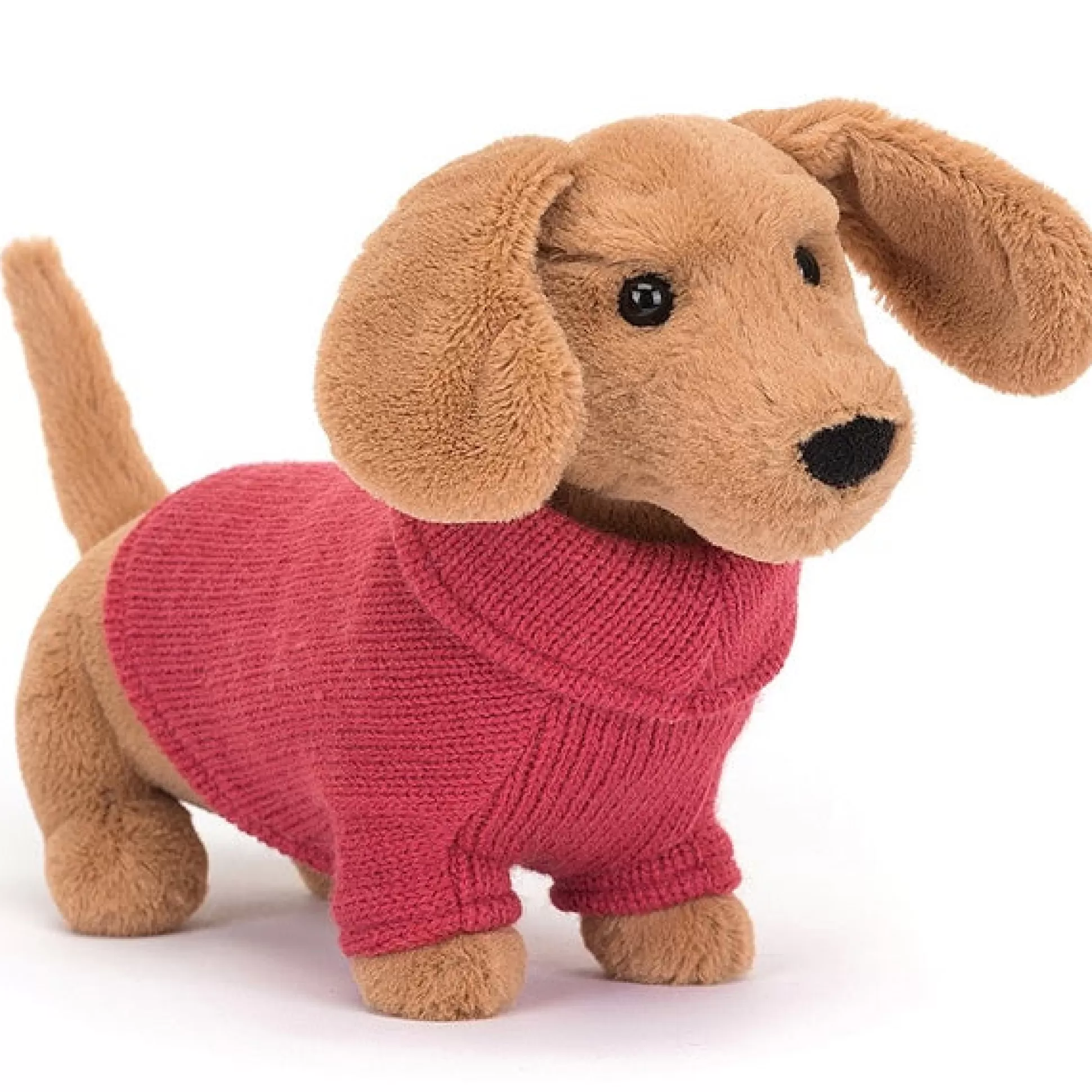 Jellycat Sweater Sausage Dog Pink Discount