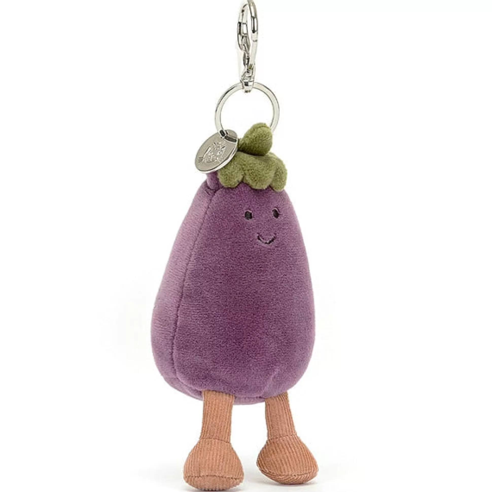 Jellycat Vivacious Aubergine Bag Charm Best Sale