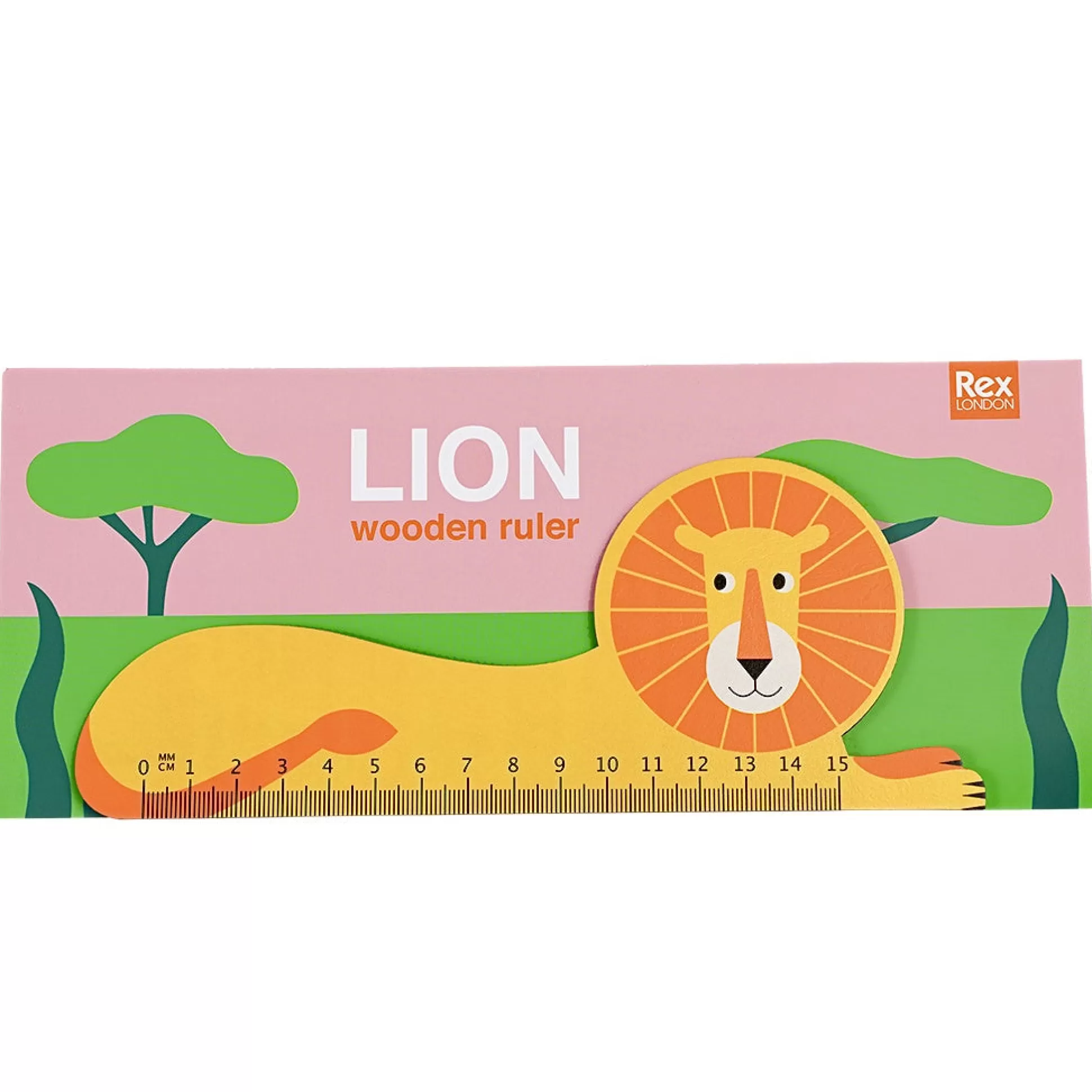 Rex London Lion Wooden Ruler Flash Sale