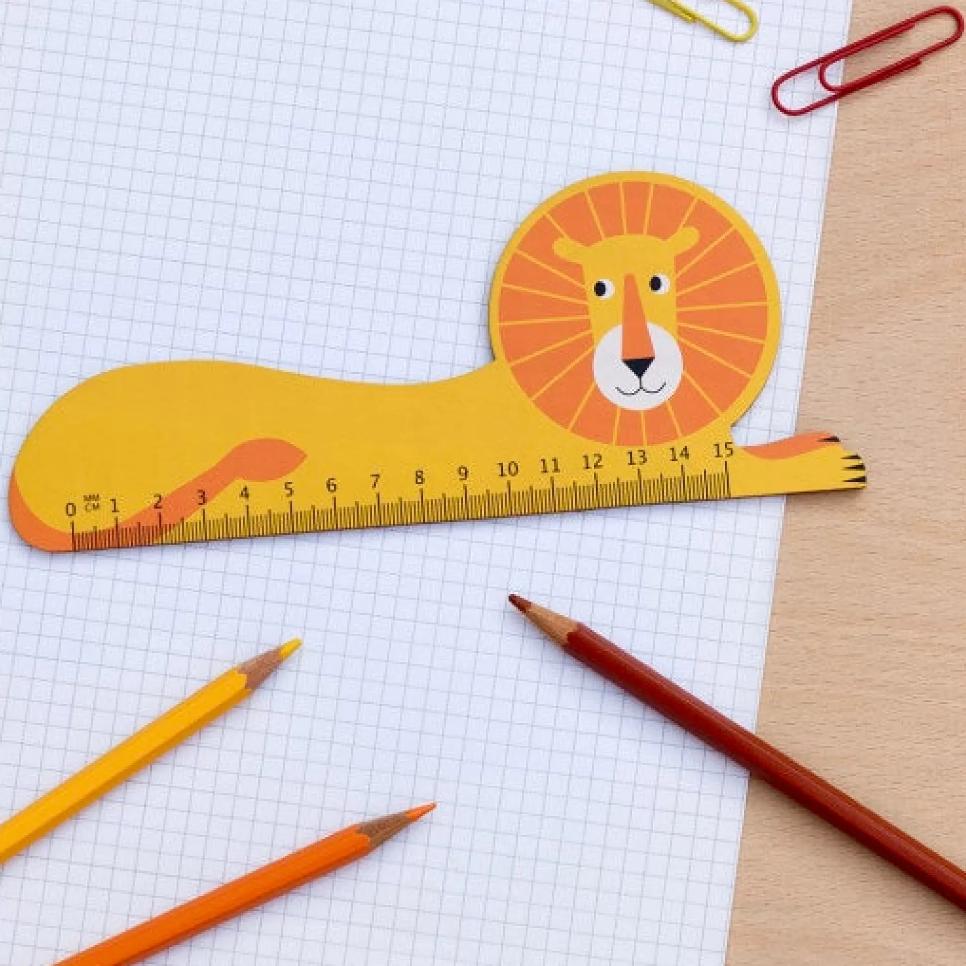 Rex London Lion Wooden Ruler Flash Sale