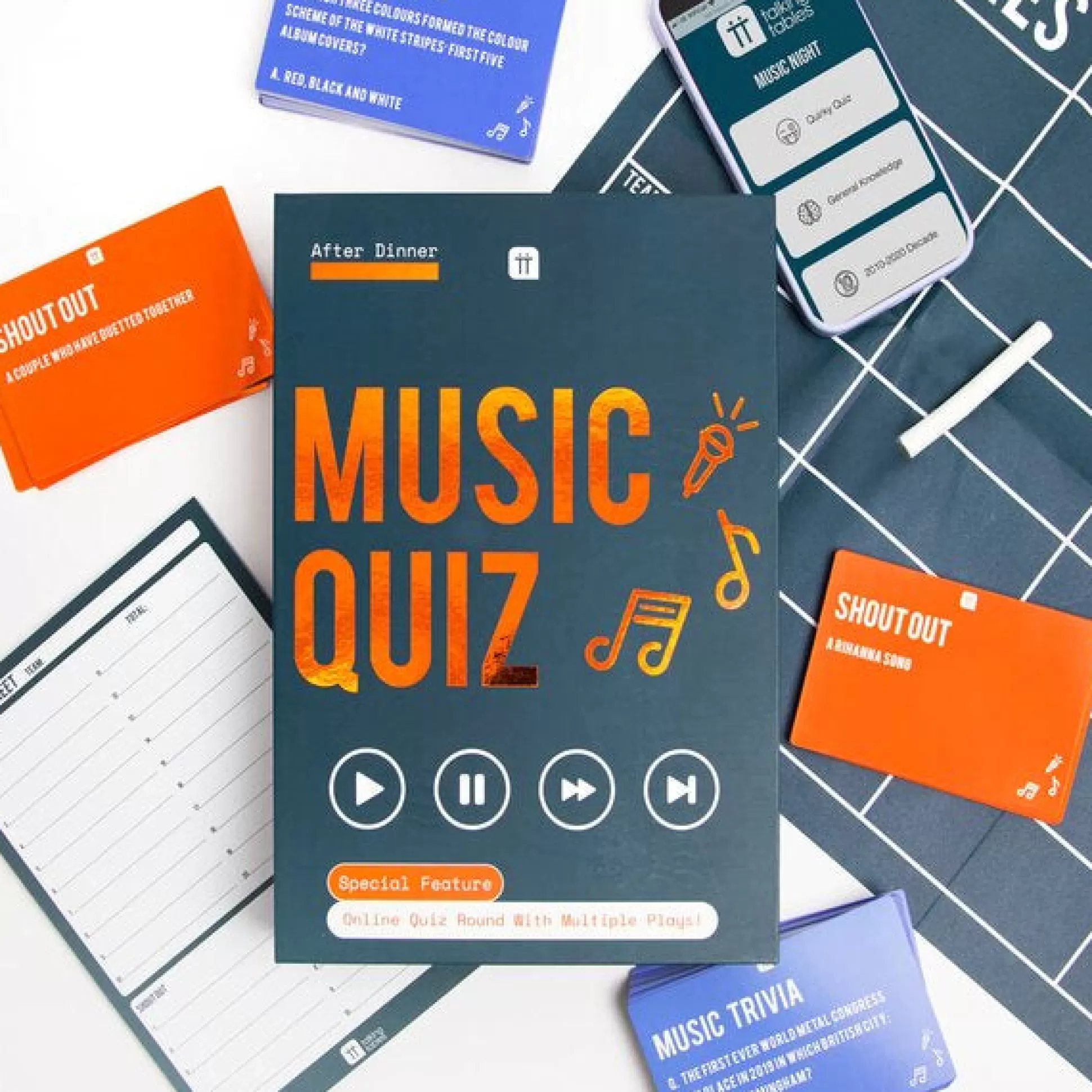 Talking Tables Music Quiz Game Outlet