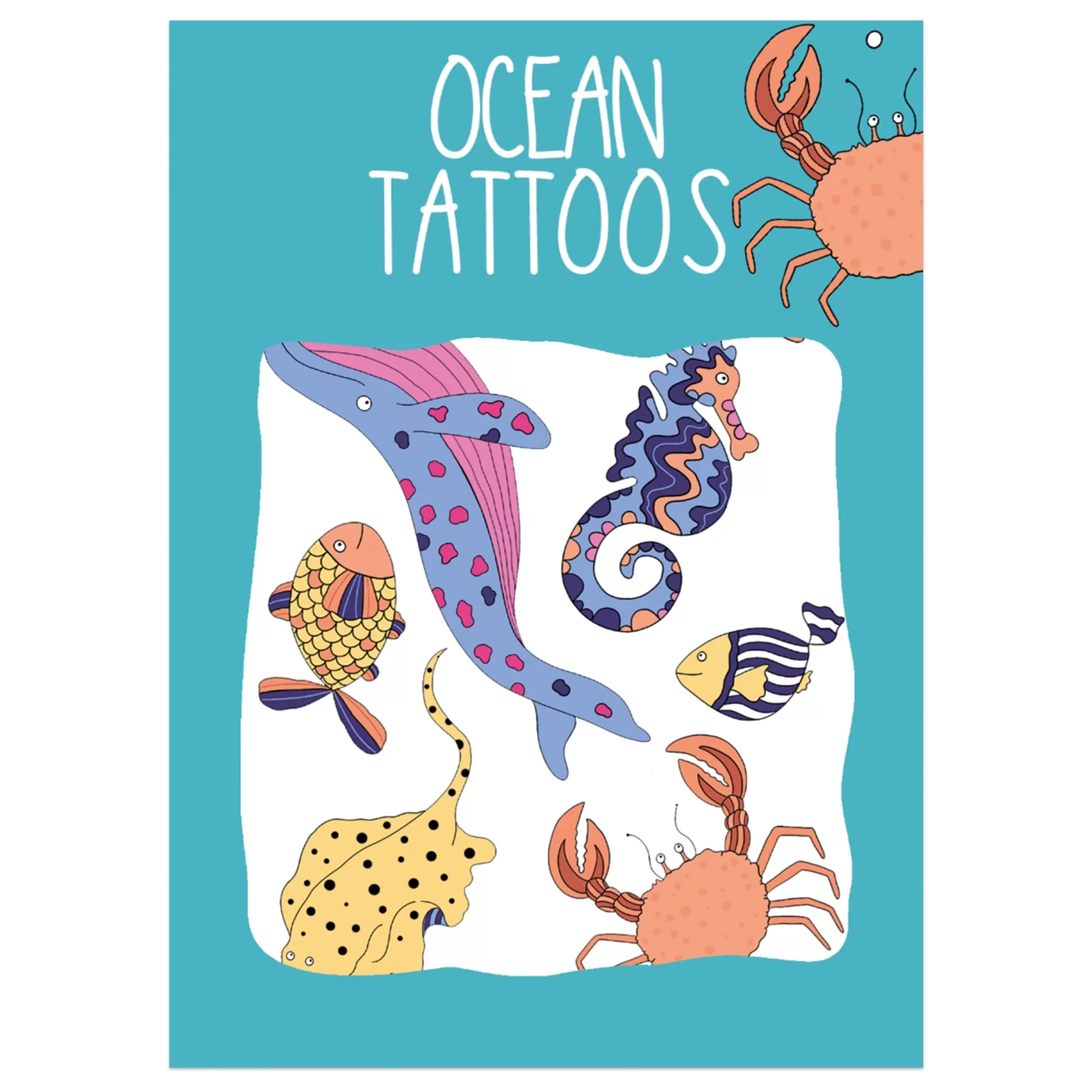 Neon Magpie Ocean Transfer Tattoo Outlet