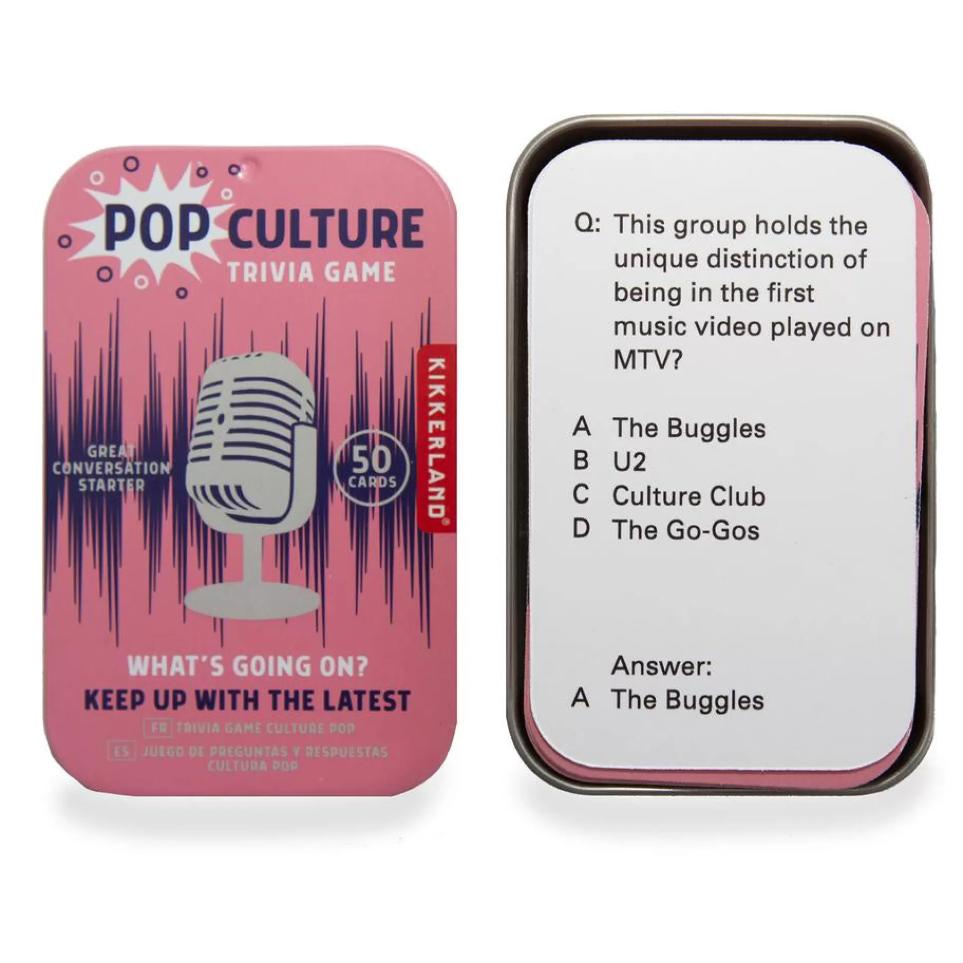 Kikkerland Pop Culture Trivia Game Cheap