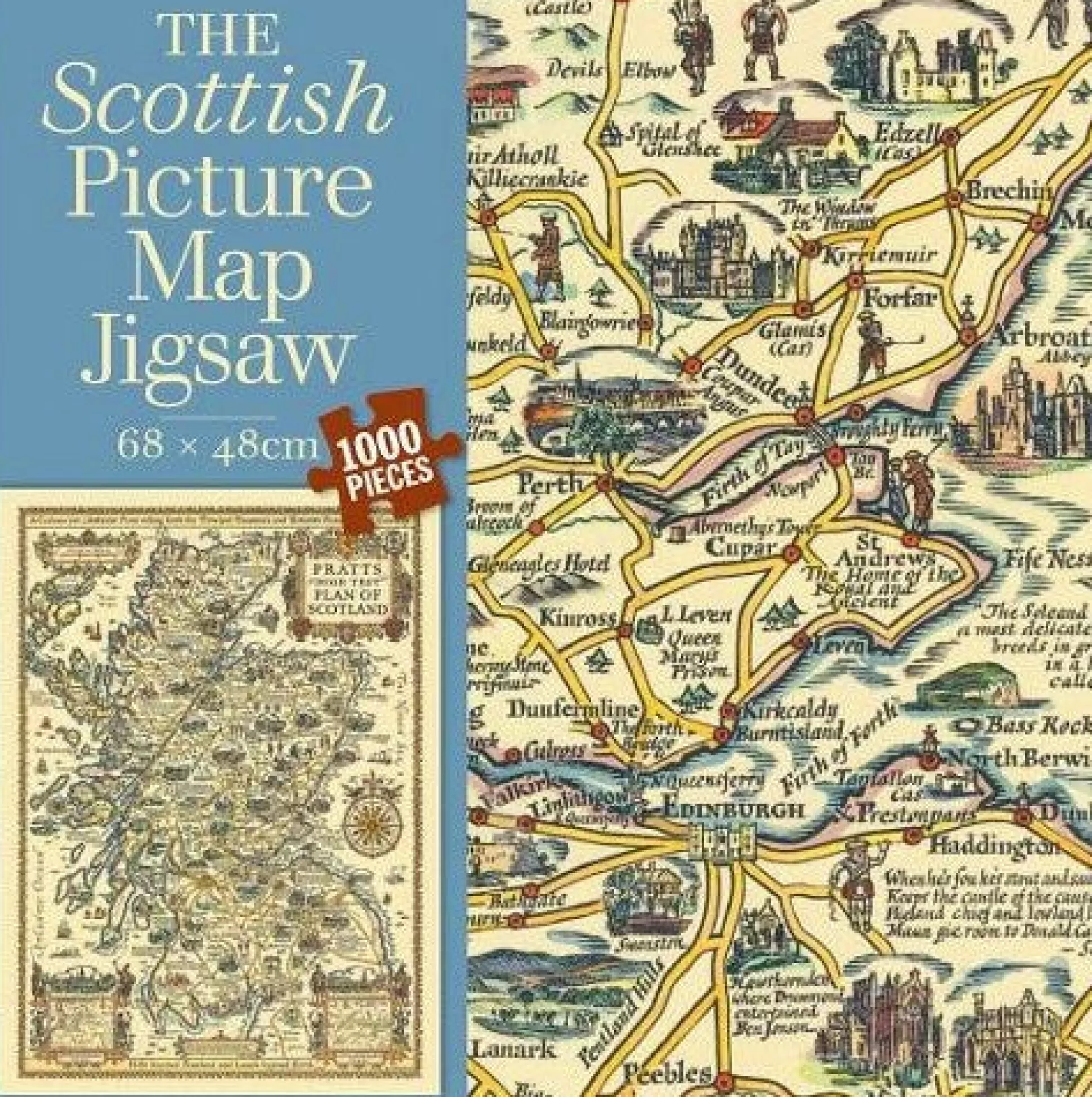 Bookspeed Ltd Scottish Picture Map Jigsaw Puzzle Store