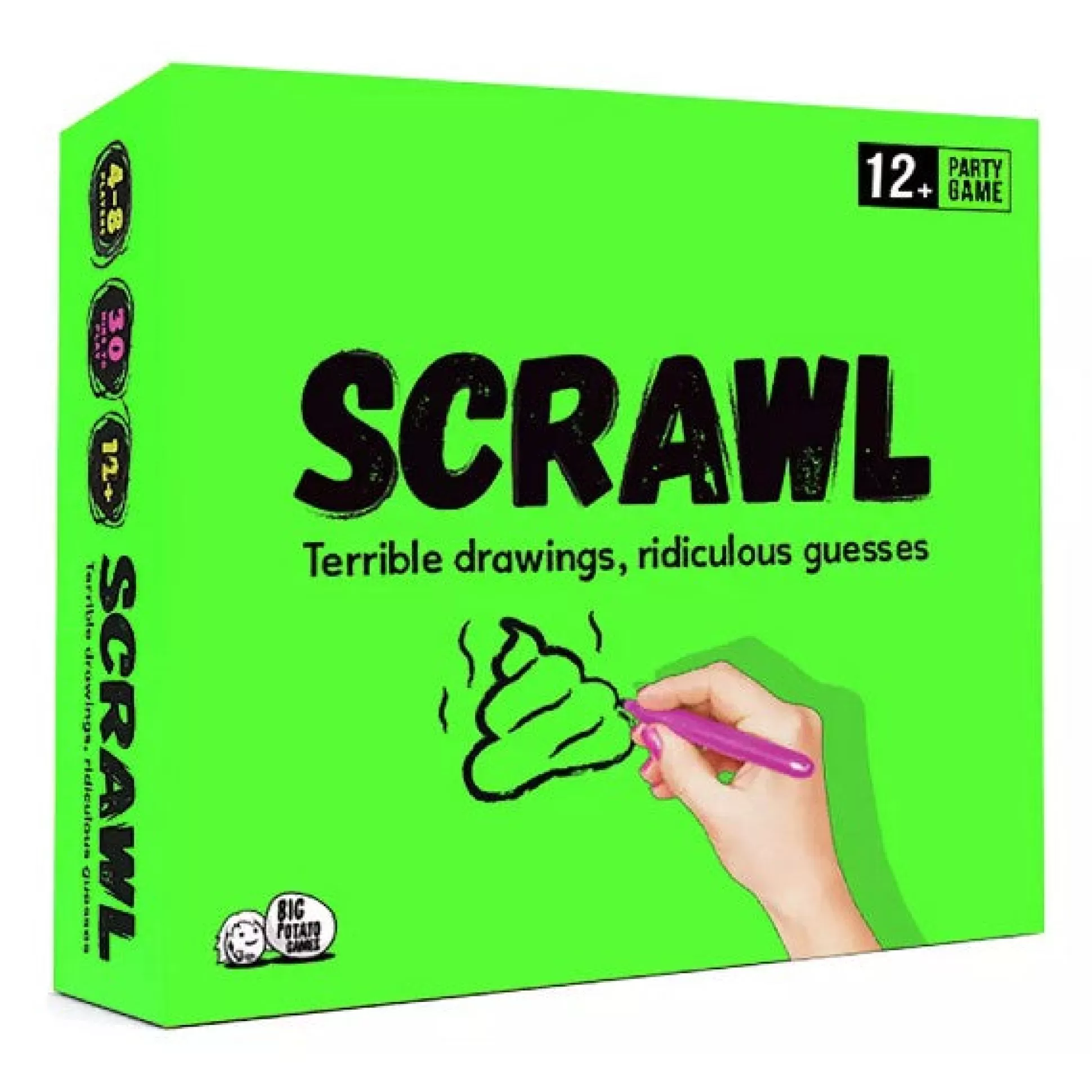 Big Potato Games Scrawl Drawing Party Board Game Best Sale