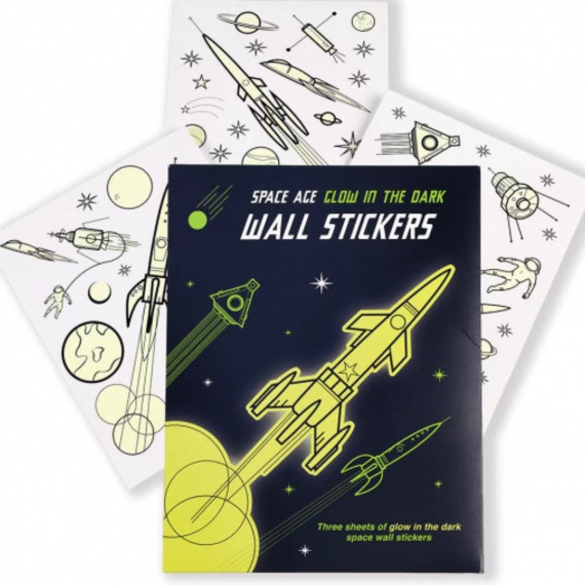 Rex London Space Age Glow In The Dark Wall Stickers Clearance