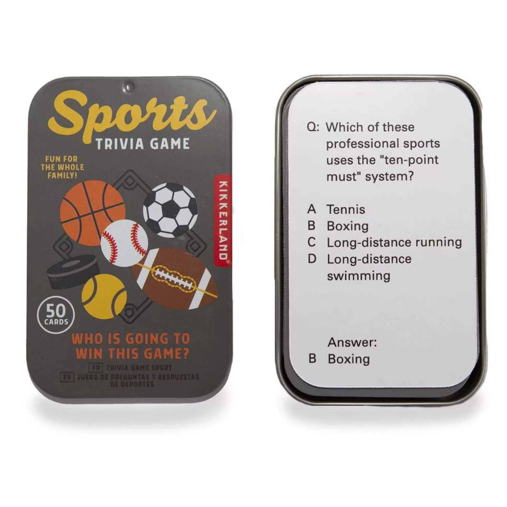 Kikkerland Sports Trivia Game Flash Sale