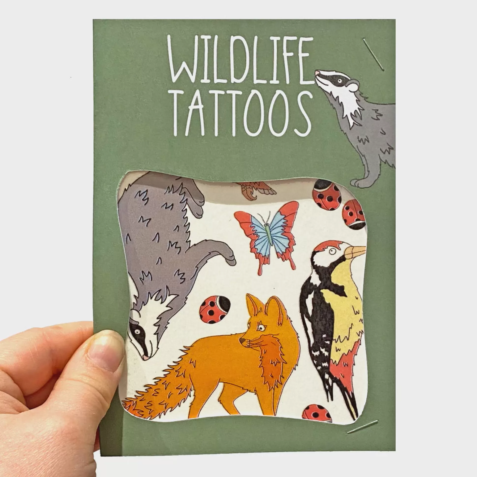 Neon Magpie Woodland Transfer Tattoos Best